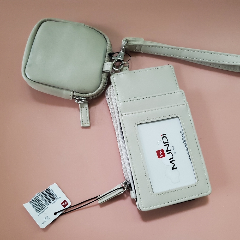Mundi Wristlet Cell Phone / Card Holder with Zippered Pouch NWT